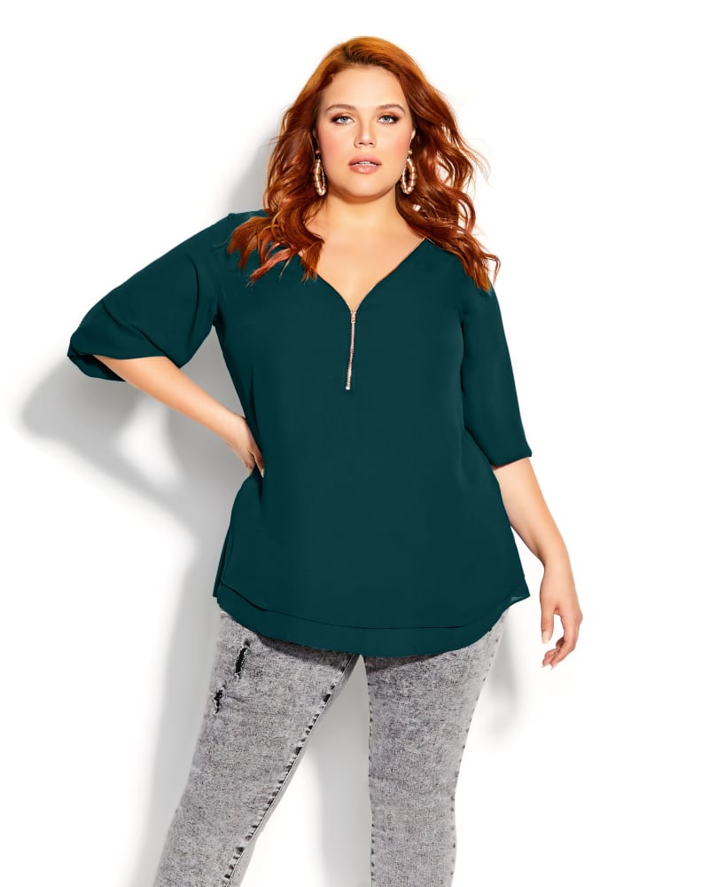 Plus size model wearing  by City Chic | Dia&Co | dia_product_style_image_id:185033